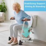 Adjustable Toilet Safety Rails with Suction Cups