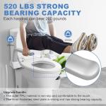 Toilet Safety Rails with Foldable Handles for Seniors