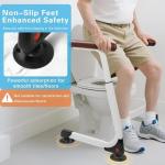 Adjustable Toilet Safety Rails with Suction Cups