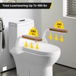 Dyna-Living Toilet Safety Rails with Armrests