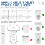 Toilet Safety Rails with Foldable Handles for Seniors
