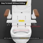 Dyna-Living Toilet Safety Rails with Armrests