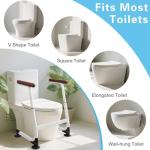 Adjustable Toilet Safety Rails with Suction Cups