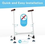 Adjustable Toilet Safety Rails with Suction Cups