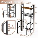 Adjustable Toilet Safety Rail with Storage