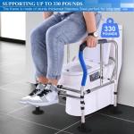 Toilet Safety Rails with Adjustable Height and Handles