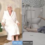 Heavy Duty Foldable Toilet Safety Rails for Seniors