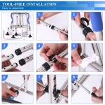 Toilet Safety Rails with Adjustable Height and Handles