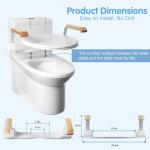Heavy Duty Foldable Toilet Safety Rails for Seniors
