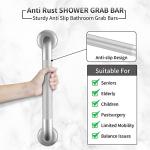 16-Inch Anti-Slip Grab Bars for Seniors