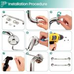 16 Inch Shower Grab Bars for Seniors - 2 Pack