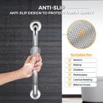 Anti-Slip Shower Grab Bars for Seniors - 2 Pack