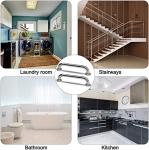2 Pack Stainless Steel Shower Grab Bars