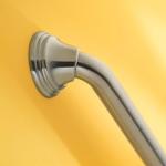 Moen Home Care Bathroom Safety 16 Inch Designer Stainless Steel Handicap Grab Bar for Bathtub and Shower, Concealed Screws, Brushed Nickel, LR8716D3BN