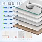 Hshbxd Grab Bars for Bathtubs and Showers, 2 Pack Shower Handles for Elderly with Strong Suction, 12 Inch Bathroom Shower Safety Bars for Seniors and Disabled for Wall