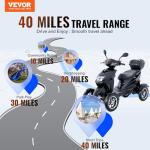 Heavy Duty 4-Wheel Mobility Scooter for Seniors