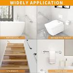 2 Pack 24 inch Shower Grab Bars 1.25 inch ADA Safety Grab Bars for Bathroom 500 lbs Support 304 Stainless Steel Assist Bath Handle Brushed Nickel