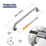 Grab Bars for Shower 2 Pack 18-Inch, Stainless Steel Anti-Slip Safety Shower Handle for Elderly Bathroom Wall Support Handicap Handicap Grab Bars for Seniors, Brushed Nickel