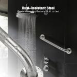 Grab Bars for Shower 2 Pack 18-Inch, Stainless Steel Anti-Slip Safety Shower Handle for Elderly Bathroom Wall Support Handicap Handicap Grab Bars for Seniors, Brushed Nickel