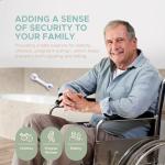 Grab Bars for Bathtubs and Showers, Heavy Duty Shower Handle 2 Pack 12 Inch for Elderly Assistance Products Seniors Suction Cup Removable Handrails Handicap Bath Grip Bathroom Safety Grips No Drilling