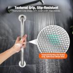 Grab Bars for Shower 2 Pack 18-Inch, Stainless Steel Anti-Slip Safety Shower Handle for Elderly Bathroom Wall Support Handicap Handicap Grab Bars for Seniors, Brushed Nickel