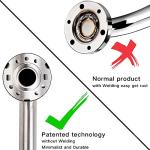 Stainless Steel Bathroom Safety Shower Grab Bar, Anti Slip Bathtubs Grab Bars,Toilet Assist Saft Handle Handrail ADA Compliant 500lbs for Handicap Elderly Senior (Brushed, 12 Inches)