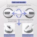 2 Pack Grab Bars for Bathtubs & Showers - Strong Suction Shower Handle, Safety Grab Bars for Seniors & Handicap, Elderly Accessories