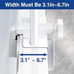 Songsoso Adjustable Bathtub Safety Rail: Shower Grab Bar Handle for Seniors, Elderly, Disabled, Fits 3.1 to 6.7 Inch Tub Walls, Bathroom Safety Bars with Non-Slip Grip, Supports 300 lbs