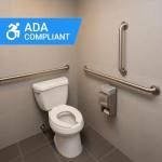 Commercial Grab Bar Bundle for Commercial Restrooms - ADA Compliance - 1.5" Diameter - 18", 36", 42" - Pack of 3