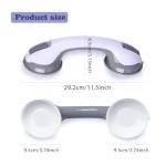 2 Pack Grab Bars for Bathtubs & Showers - Strong Suction Shower Handle, Safety Grab Bars for Seniors & Handicap, Elderly Accessories