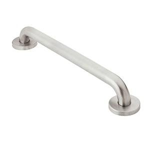 Moen R8716P Bathroom Safety 16-Inch Textured Grip Stainless Steel Bathroom Grab Bar, Peened