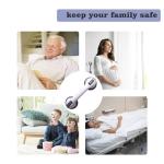 2 Pack Grab Bars for Bathtubs & Showers - Strong Suction Shower Handle, Safety Grab Bars for Seniors & Handicap, Elderly Accessories