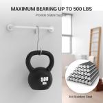 2 Pack 16 Inch Grab Bars for Wall White, Safety Shower Grab Bars for Seniors Elderly Handicapped, Handicap Grab Bars for Shower with Concealed Screws, Tesuchan