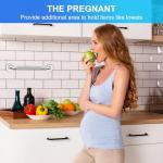 supregear Bathroom Grab Bar Rail, 304 Stainless Steel Non-Slip Bathroom Handle, Safety Handle, Indoor/Outdoor Auxiliary Handle for Kitchen Bedroom Bathtub, Shower and Steps, 10 inch