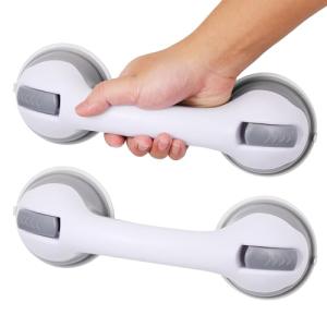 Grab Bars for Bathtubs and Showers Suction Grab Bar, Heavy Duty 12 Inch Shower Handle Removable Bath Handrails for Seniors and Elderly, Bathroom Safety Grip No Drilling Waterproof 2 Pack