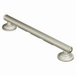 Moen Home Care Bathroom Safety 16 Inch Designer Stainless Steel Handicap Grab Bar for Bathtub and Shower, Elderly Assistance Product with Comfort Grip, Brushed Nickel, R8716D1GBN