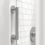 AquaChase ADA Compliant Grab Bar, 500lbs Weight Support for Bath Safety (12 inch, Brushed Nickel)