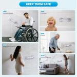 Grab Bars for Bathtubs and Showers Suction Grab Bar, Heavy Duty 12 Inch Shower Handle Removable Bath Handrails for Seniors and Elderly, Bathroom Safety Grip No Drilling Waterproof 2 Pack