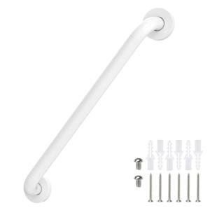 16 Inch Grab Bars for Bathtubs and Showers White, Safety Shower Grab Bars for Seniors Elderly Handicapped, Handicap Grab Bars for Shower with Concealed Screws, Tesuchan