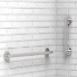 AquaChase ADA Compliant Grab Bar, 500lbs Weight Support for Bath Safety (12 inch, Brushed Nickel)