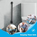 2 Pack 32 Inch Grab Bars for Bathtubs and Showers, Handicap Bathroom Safety Grab Bars for Elderly, 1.25" Diameter Stainless Steel Non Slip Shower Handle, Heavy Duty Auxiliary Support Bar