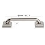 JoyRain 9" Multi-Function Safety Grab Bar | Wall-Mounted Support Handle for Shower, Bathtub, Toilet & Door (Stability Aid for Elderly & Disabled)