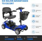 Electric 4-Wheel Mobility Scooter for Seniors