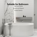 Rackickyer Shower Grab Bar, 2 Pack 12 Inch Brushed Nickel Bathroom Safety Bar, 1.25" Diameter 304 Stainless Steel Grab Bars for Bathtubs and Showers, Handicap Shower Grab Bar for Seniors Elderly