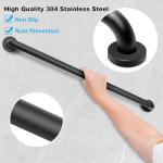 2 Pack 32 Inch Grab Bars for Bathtubs and Showers, Handicap Bathroom Safety Grab Bars for Elderly, 1.25" Diameter Stainless Steel Non Slip Shower Handle, Heavy Duty Auxiliary Support Bar