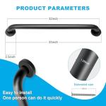 2 Pack 32 Inch Grab Bars for Bathtubs and Showers, Handicap Bathroom Safety Grab Bars for Elderly, 1.25" Diameter Stainless Steel Non Slip Shower Handle, Heavy Duty Auxiliary Support Bar