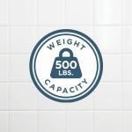 Franklin Brass Voisin (1-Pack) 18' ADA Grab Bar Bathtub Handle Safety Grip in Bright Stainless Steel 1-1/4' diameter Wall Mount Shower Handicap VOI5918-BS