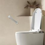 Rackickyer Shower Grab Bar, 2 Pack 12 Inch Brushed Nickel Bathroom Safety Bar, 1.25" Diameter 304 Stainless Steel Grab Bars for Bathtubs and Showers, Handicap Shower Grab Bar for Seniors Elderly