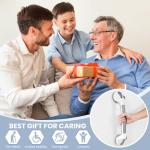 Reyiu Grab Bars for Bathtubs and Showers, 16.5 Inch Handicap Shower Handle Safety with Indicators, Suction Cup Grab Bar for Shower Chair Stool, Seniors, Elderly (2 Pack)