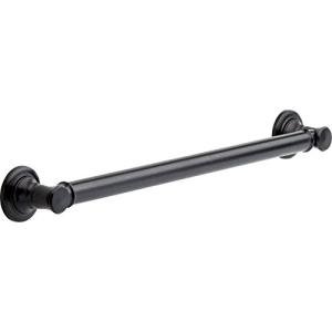 DELTA FAUCET 41624-RB Traditional 24" Grab Bar with Concealed Mounting, Venetian Bronze Venetian Bronze